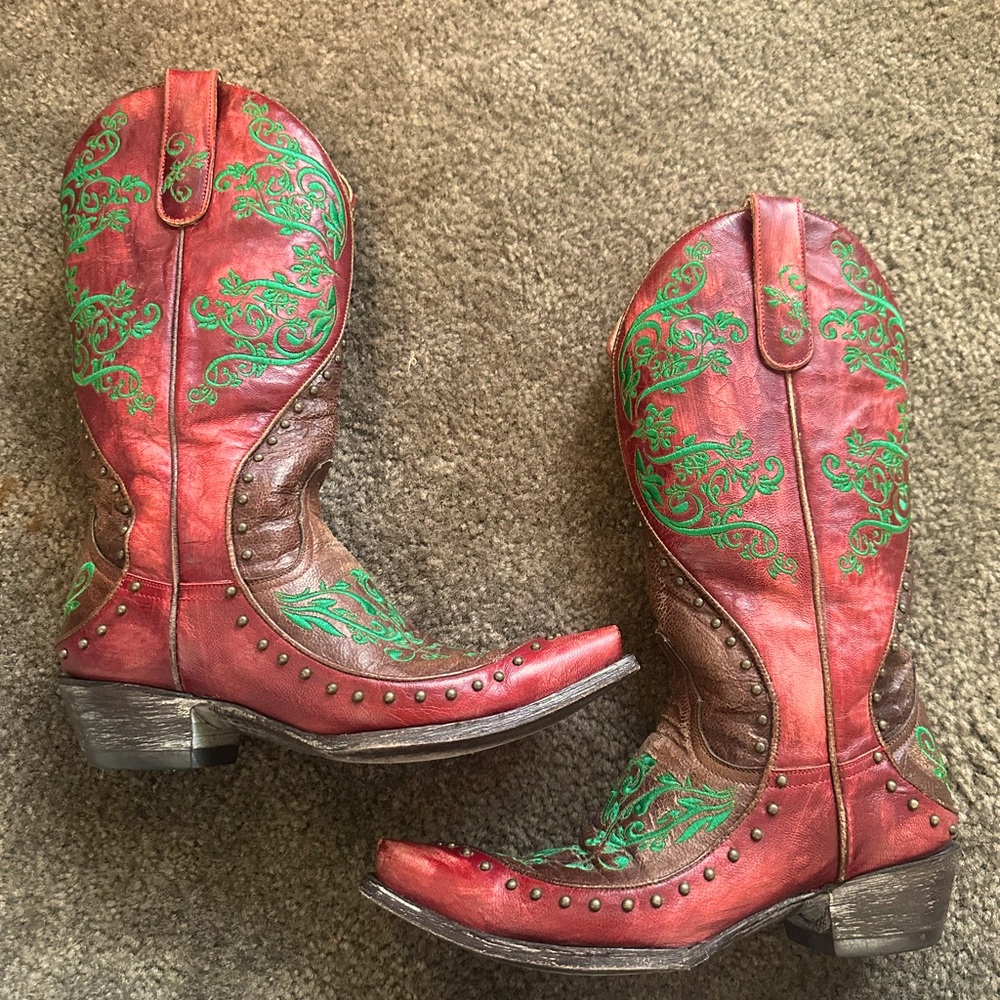 Old gringo cowboy boots sz 7.5 could fit 8